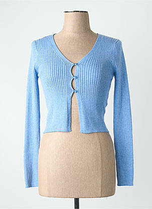 Gilet manches longues bleu ONLY femme