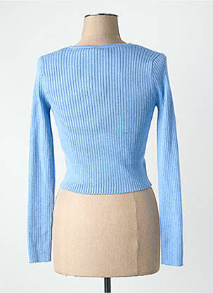 Gilet manches longues bleu ONLY femme