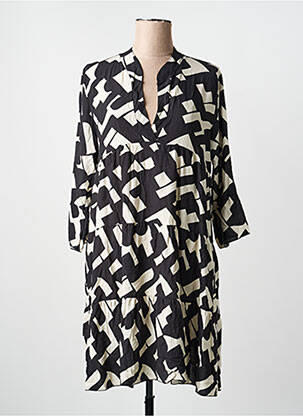 Robe mi-longue noir HAILYS femme