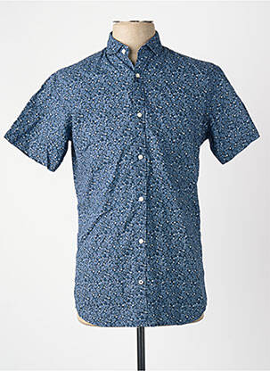 Chemise manches courtes bleu JACK & JONES homme