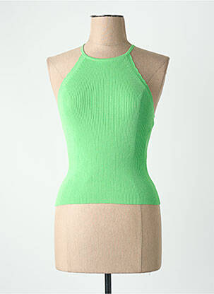 Débardeur coupe droite vert ONLY femme