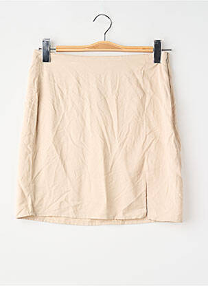Jupe courte taille haute beige JACQUELINE DE YONG femme
