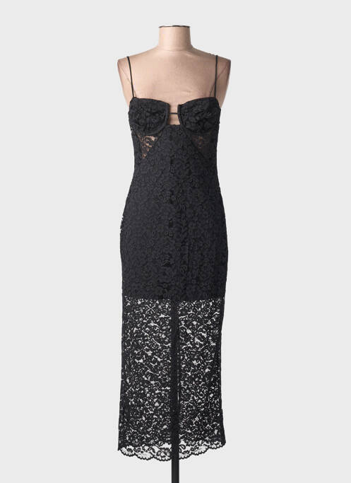 Robe longue noir MANGO femme