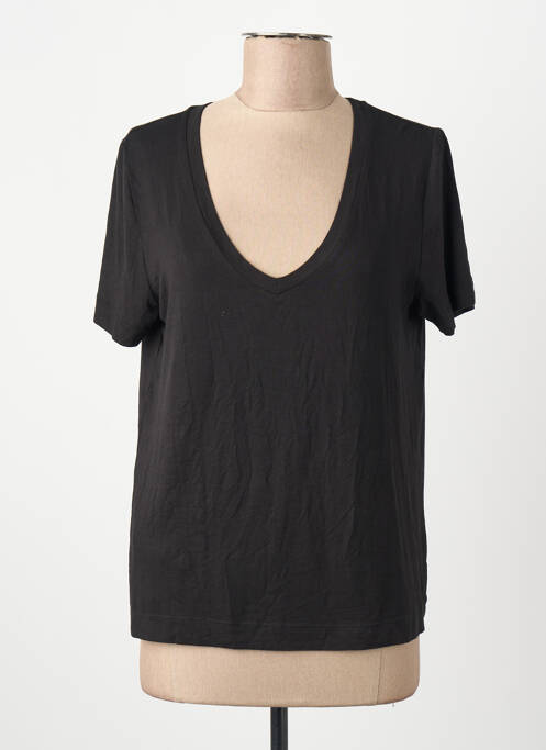 T-shirt noir MANGO femme