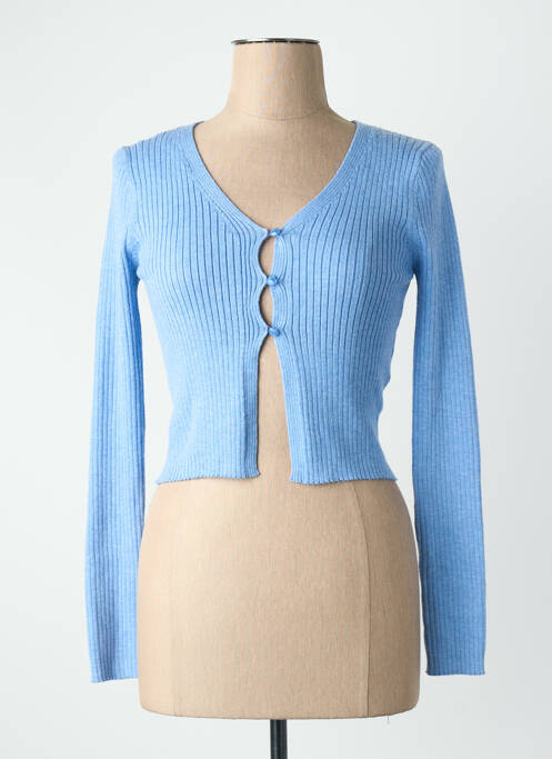 Gilet manches longues bleu ONLY femme