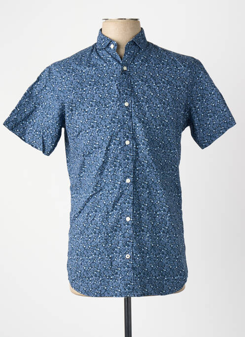 Chemise manches courtes bleu JACK & JONES homme