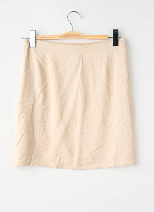 Jupe courte taille haute beige JACQUELINE DE YONG femme