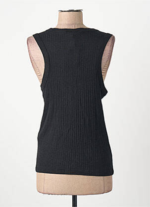 Débardeur col rond noir JACQUELINE DE YONG femme