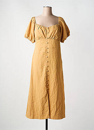 Robe mi-longue beige ASTRID BLACK LABEL femme