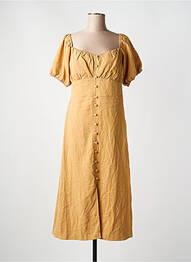 Robe mi-longue beige ASTRID BLACK LABEL femme