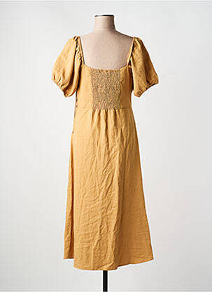 Robe mi-longue beige ASTRID BLACK LABEL femme