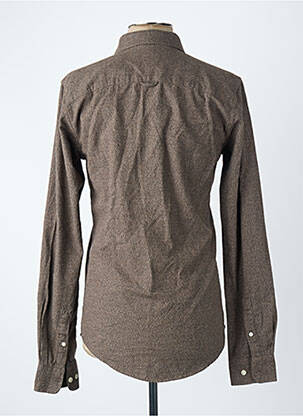 Chemise manches longues marron ONLY&SONS homme