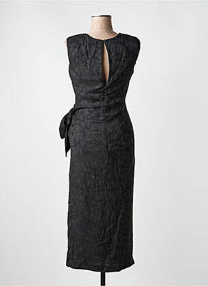 Robe mi-longue noir ASTRID BLACK LABEL femme