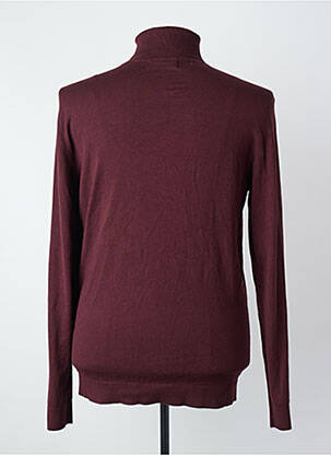 Pull col roulé rouge PETROL INDUSTRIES homme