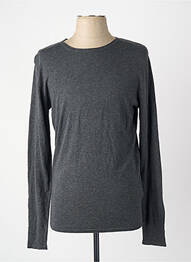 Pull col rond manches longues noir SELECTED homme