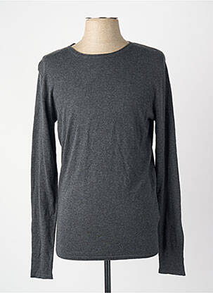 Pull col rond manches longues noir SELECTED homme