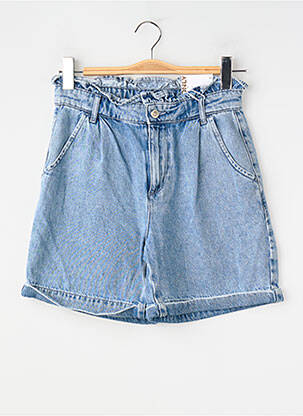 Short coupe droite bleu ONLY femme