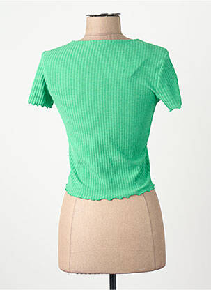 T-shirt col rond vert ONLY femme