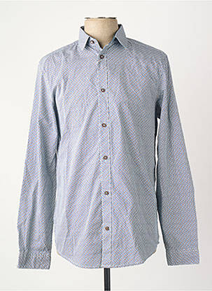 Chemise manches longues manches longues bleu TOM TAILOR homme