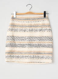 Jupe courte blanc MORGAN femme