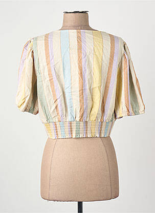 Chemisier manches courtes beige ONLY femme