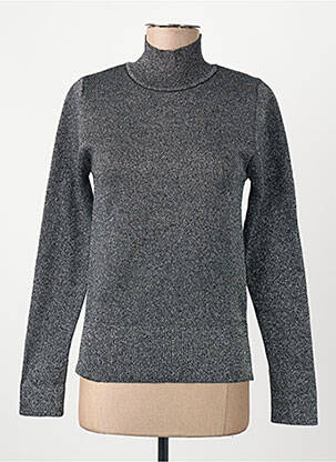 Pull col roulé argent ASTRID BLACK LABEL femme