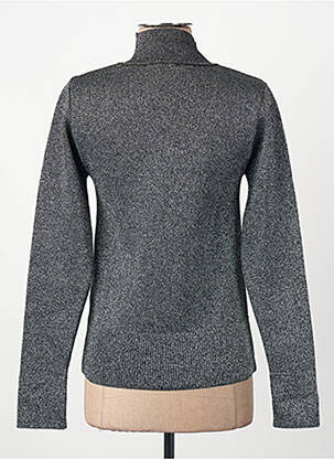 Pull col roulé argent ASTRID BLACK LABEL femme