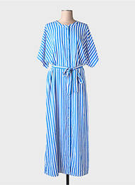 Robe courte manches courtes manches courtes bleu VERO MODA femme