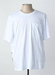 T-shirt col rond manches courtes blanc JACK & JONES homme