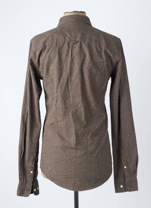 Chemise manches longues marron ONLY&SONS homme