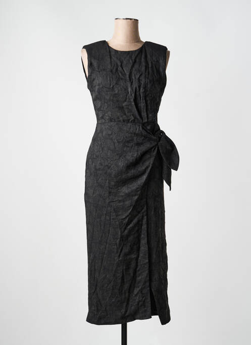 Robe mi-longue noir ASTRID BLACK LABEL femme
