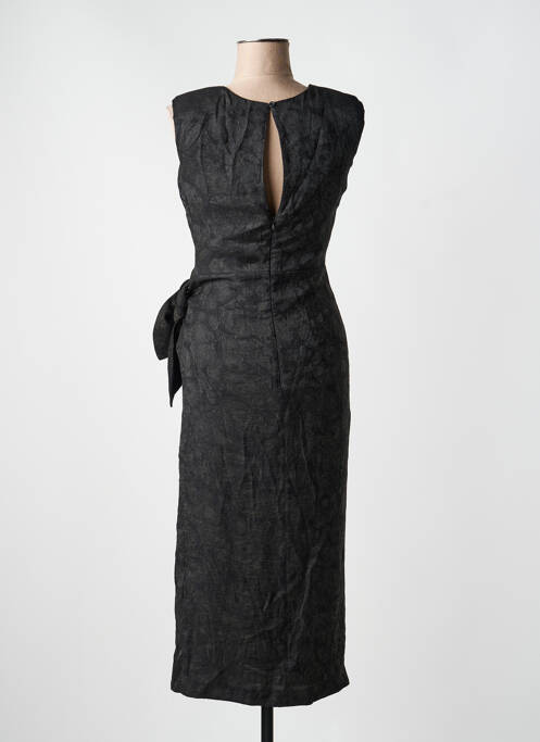 Robe mi-longue noir ASTRID BLACK LABEL femme