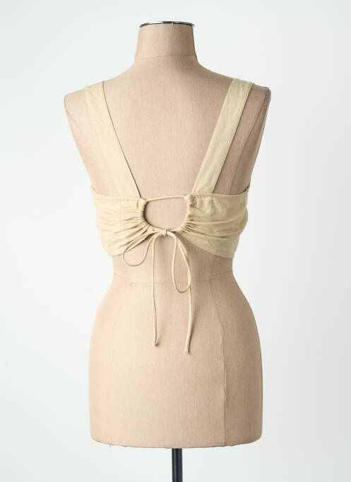Top col carré beige ONLY femme