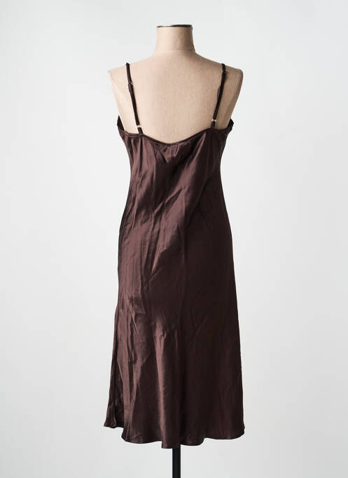 Robe courte marron NOOR BY NORA GHARIB femme