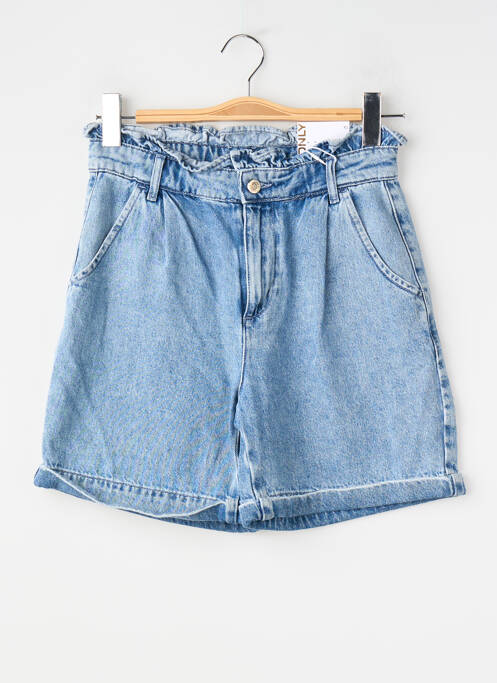 Short coupe droite bleu ONLY femme