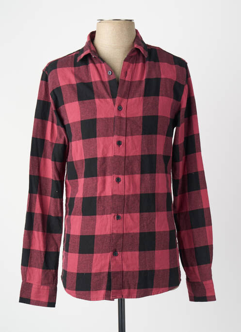 Chemise manches longues manches longues rouge ONLY&SONS homme