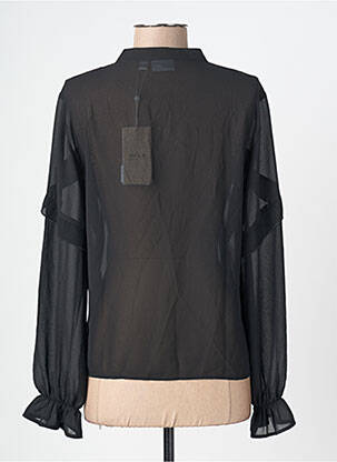 Chemisier coupe droite manches longues noir VILA femme
