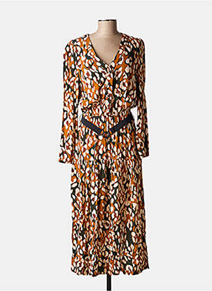 Robe longue marron LA PETITE FRANCAISE femme