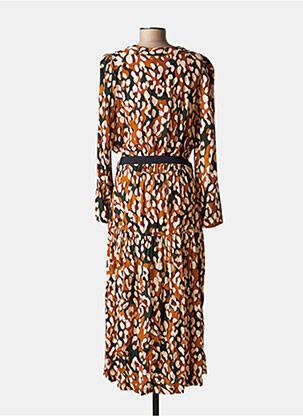 Robe longue marron LA PETITE FRANCAISE femme