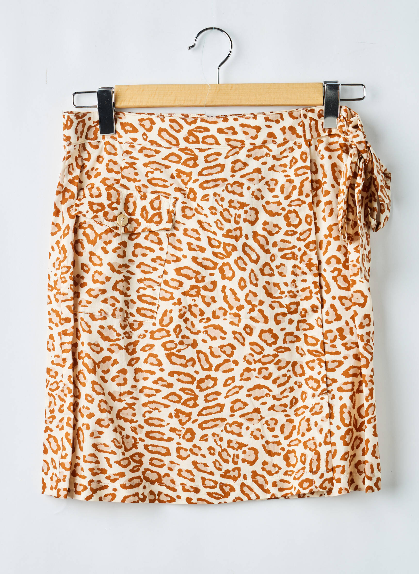 Jupe courte marron LA PETITE FRANCAISE femme