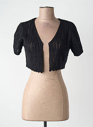 Gilet manches courtes noir HAILYS femme
