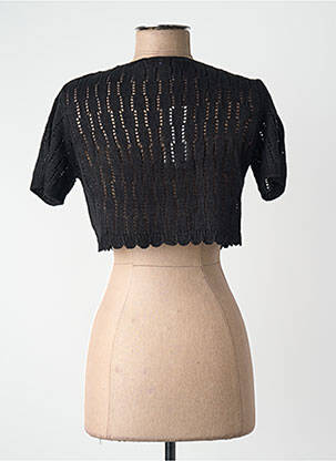Gilet manches courtes noir HAILYS femme