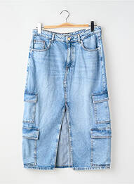 Jupe mi-longue bleu ONLY femme