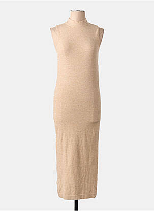 Robe pull marron MANGO femme