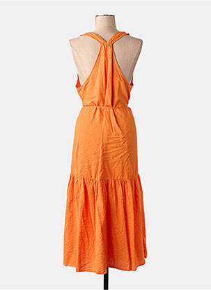 Robe courte orange MANGO femme