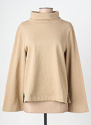 Sweat-shirt manches longues manches longues beige ONLY femme