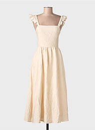 Robe courte sans manche sans manche beige ONLY femme