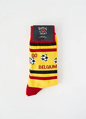 Chaussettes jaune ROARING SOCKS homme