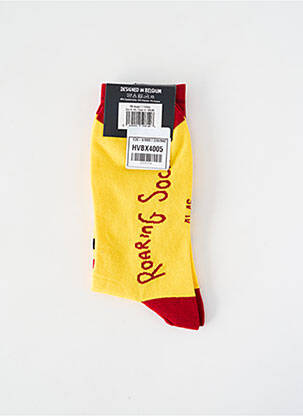 Chaussettes jaune ROARING SOCKS homme