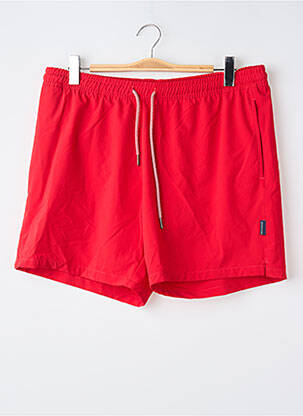 Short de bain rouge BRUCE & BUTLER  homme
